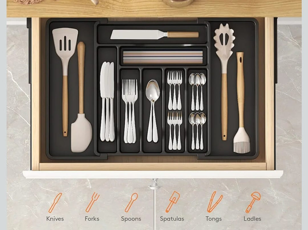 منظم ادوات مائده قابل للتوسيع