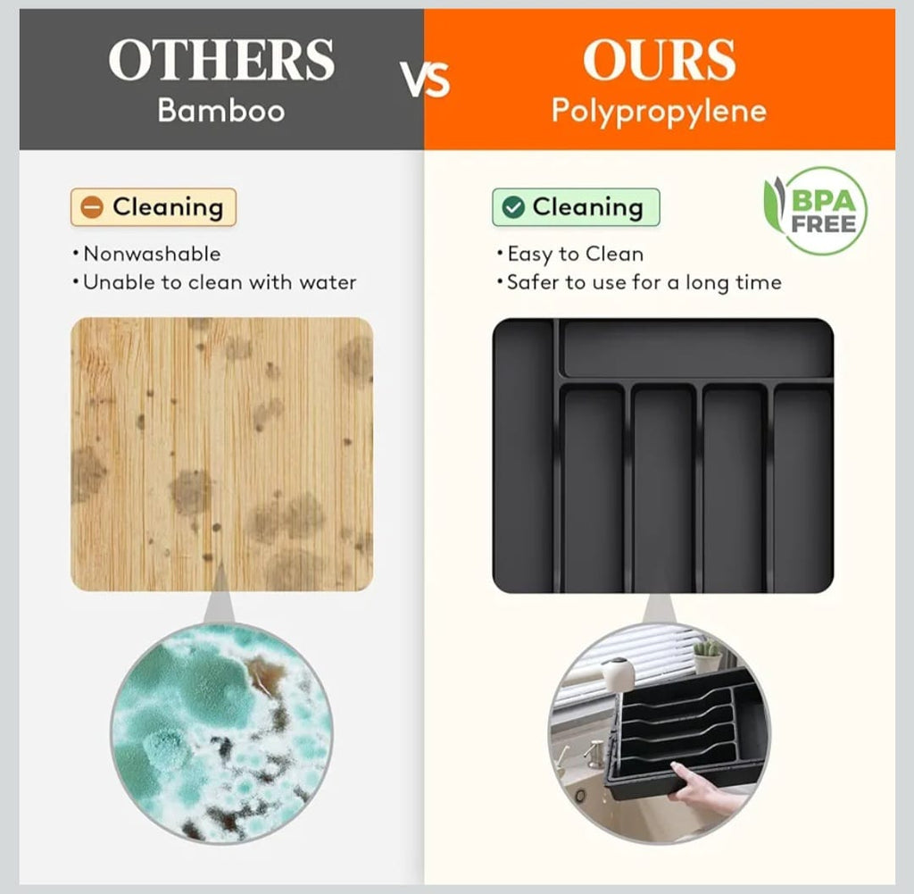 منظم ادوات مائده قابل للتوسيع