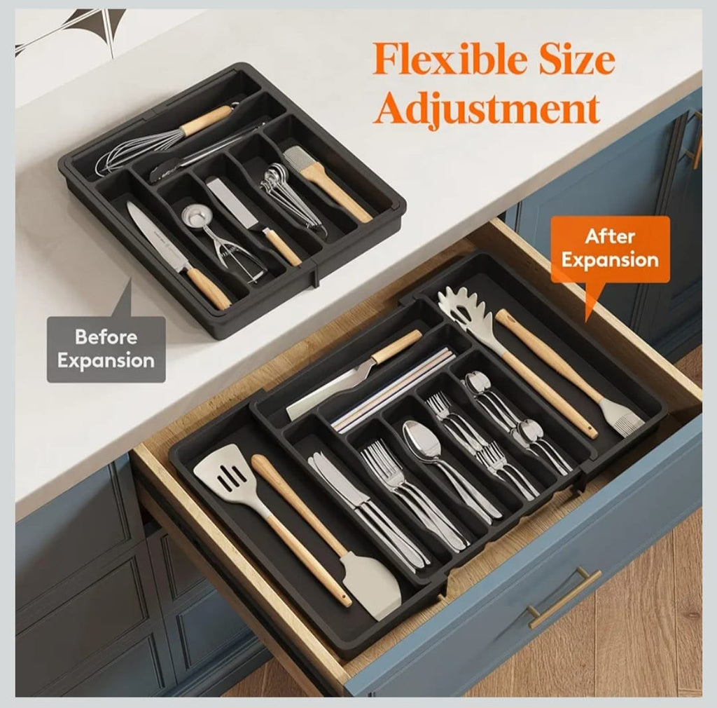 منظم ادوات مائده قابل للتوسيع